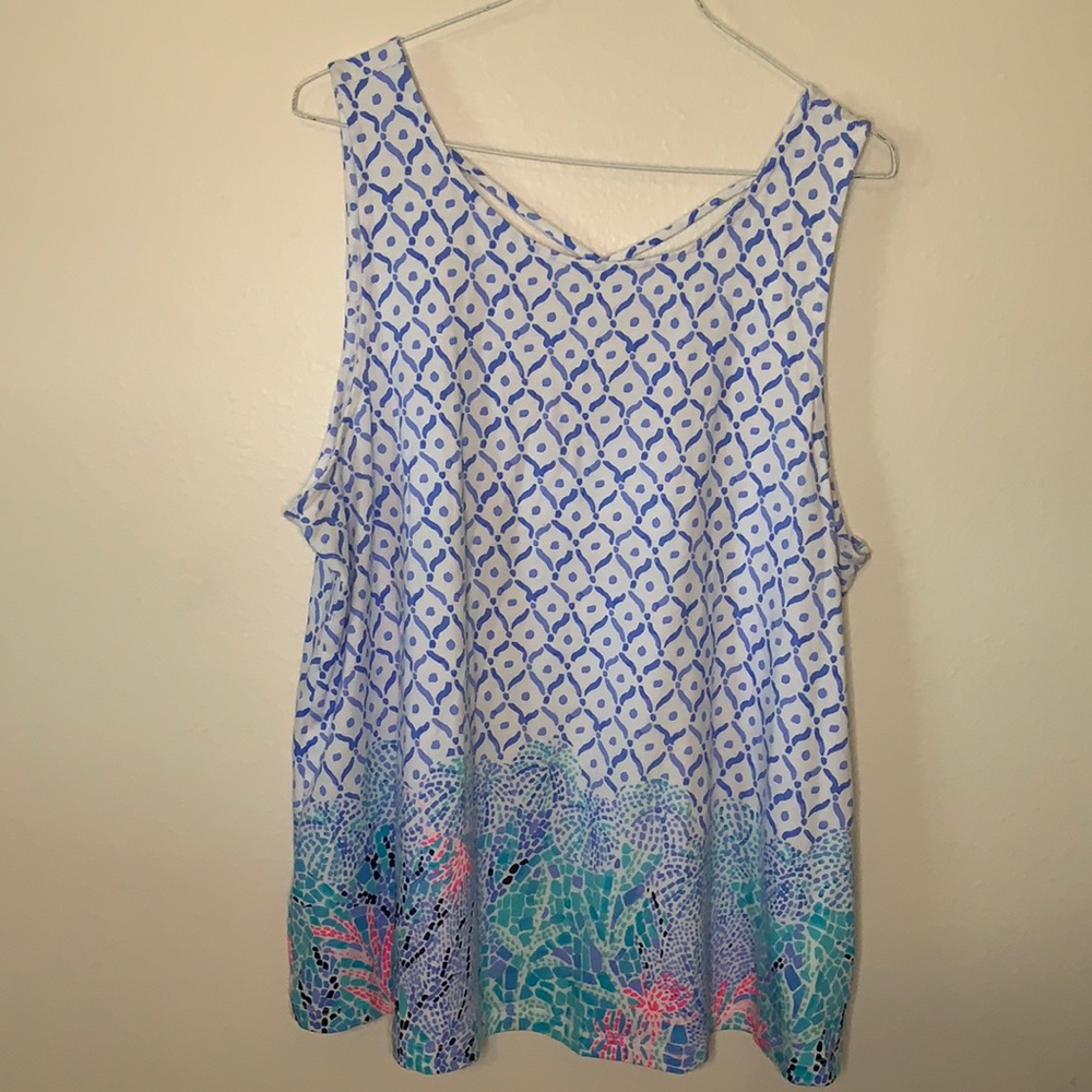 Lilly Pulitzer Kristen Tank Sea La Vie